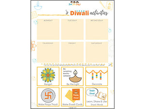 Diwali Activity Planner for Kids