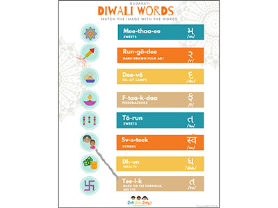 Diwali Words Vocabulary (Gujarati)